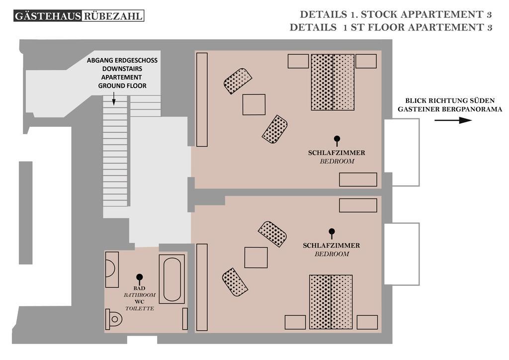 Gaestehaus Ruebezahl 巴特霍夫加施泰因 客房 照片